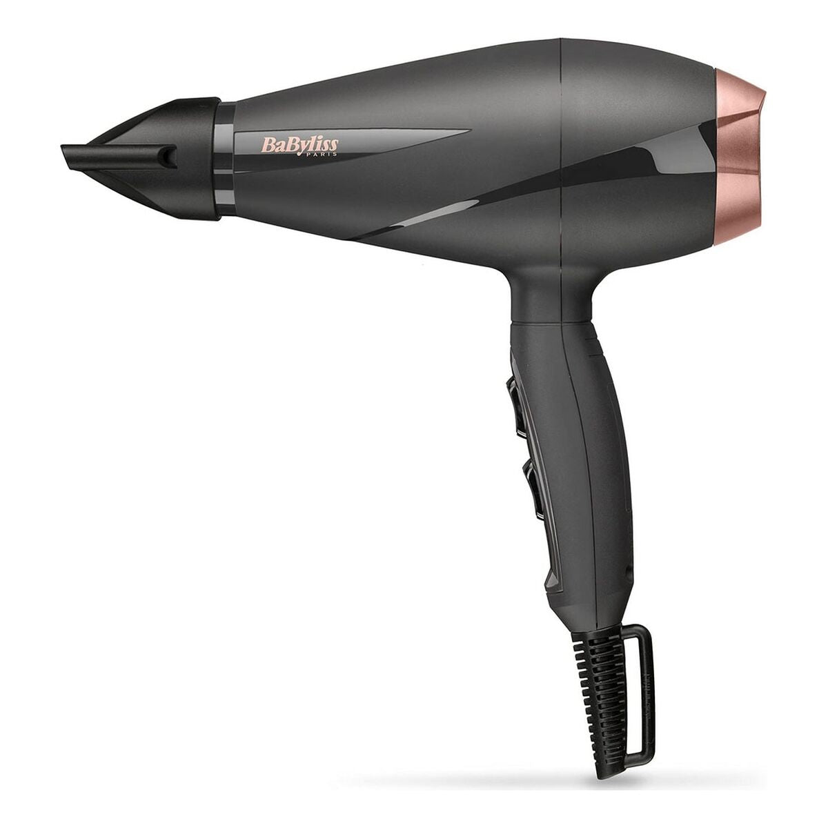 Sèche-cheveux Babyliss 6709DE 2100 W noir gris foncé avec fonction ionique, 2 niveaux de température.