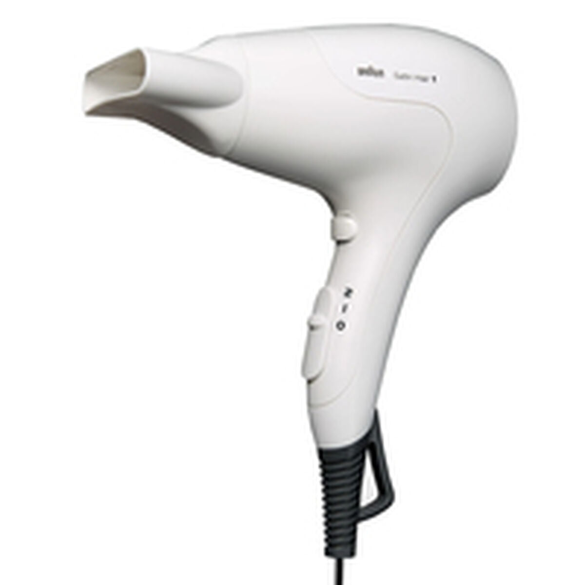 Sèche-cheveux Braun HD180 Blanc 1800 W avec embout concentrateur et fonctions ioniques pour un séchage optimal.