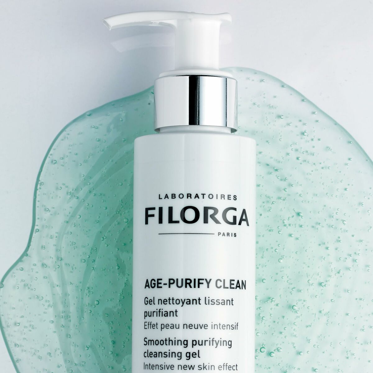 Gel nettoyant visage Filorga 112905, produit purifiant pour une peau douce et neuve, idéale pour les soins cosmétiques.