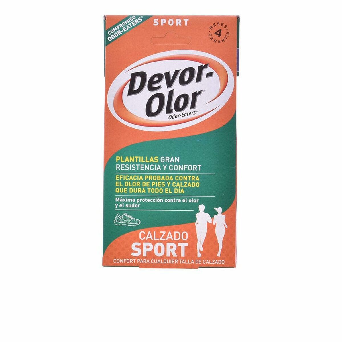Spray déodorant Devor-olor CN356881.4, étui orange, qualité unisexe pour soin du corps, protection contre les odeurs.