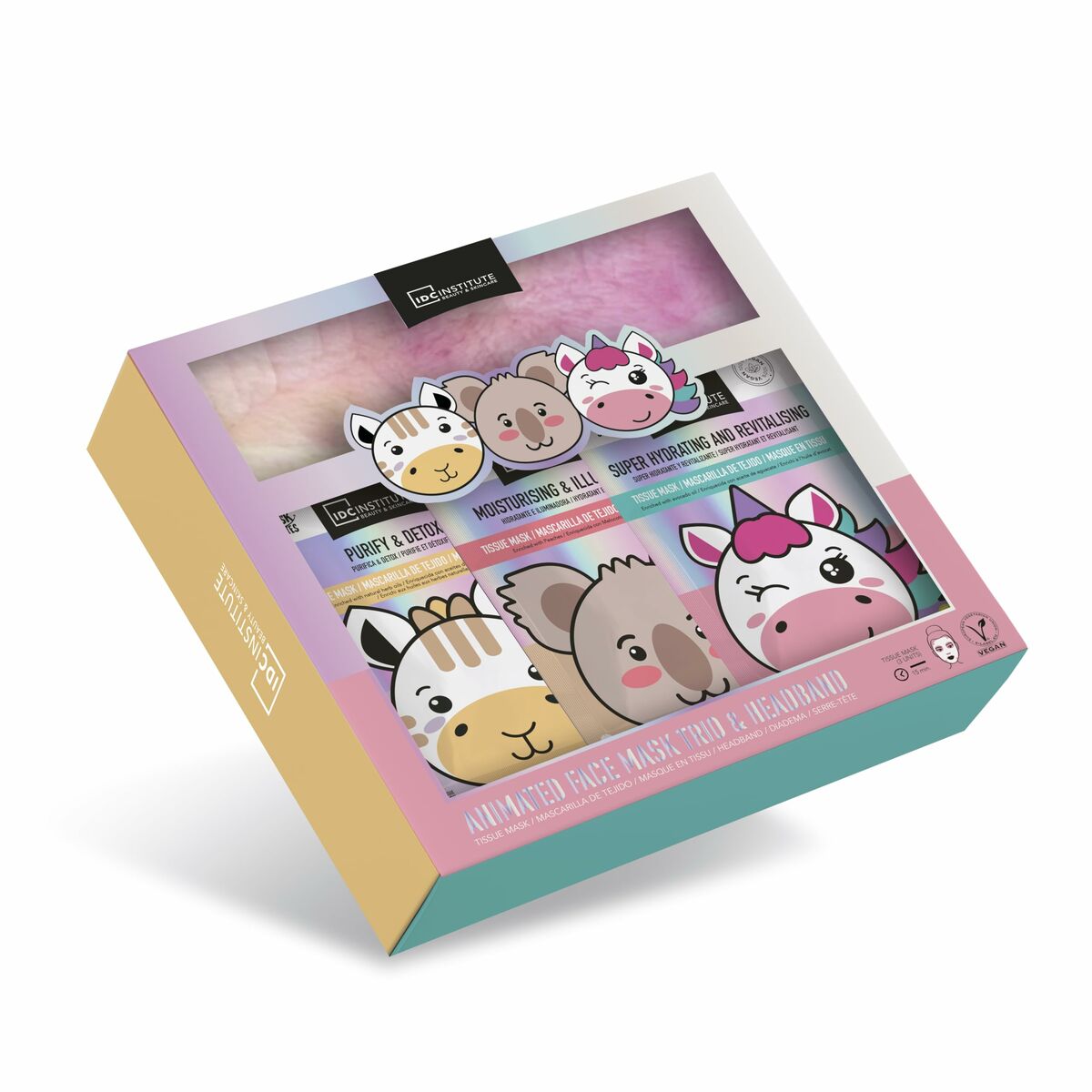Parfum Femme IDC Institute CUTE ANIMALS ULTIMATE fragrance set with cute animal packaging, 10 ml, 4 pieces.