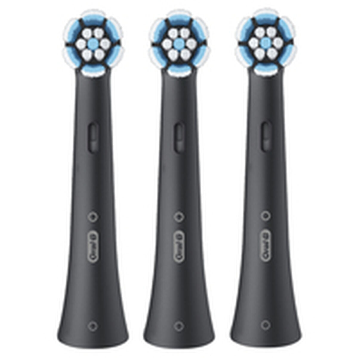 Têtes de rechange Oral-B IO RBSBF-3 3UD en noir pour un nettoyage buccal efficace.